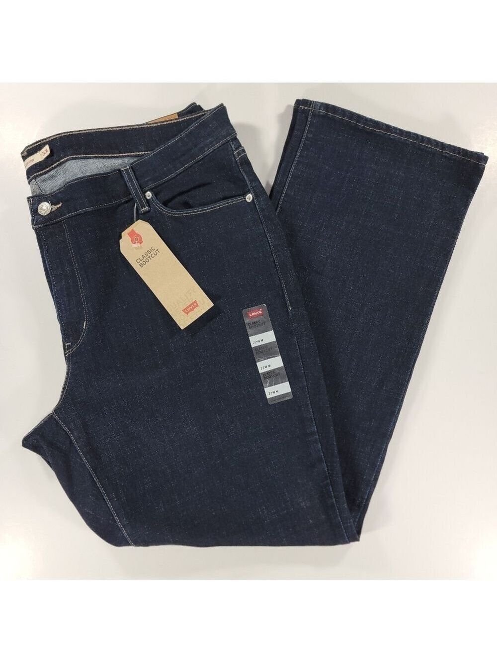 NWT Levis Womens Classic Bootcut Jeans 22W Regular Dark Wash Mid-Rise Stretch